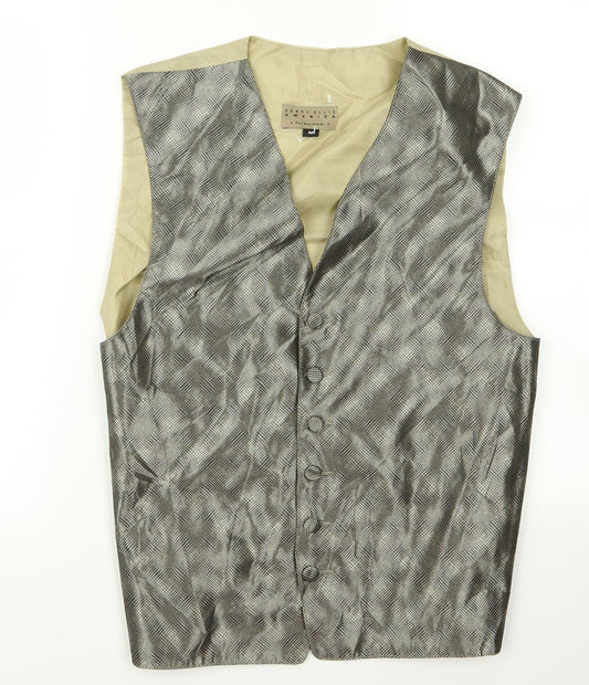 lperry ellis Mens Brown Gilet Jacket Size M