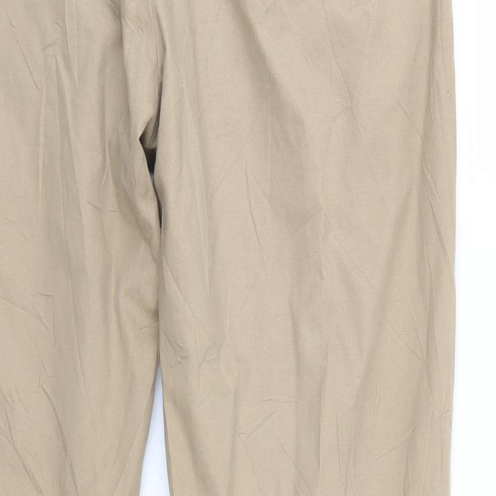Sakura Womens Beige Chino Trousers Size 14 L28 in