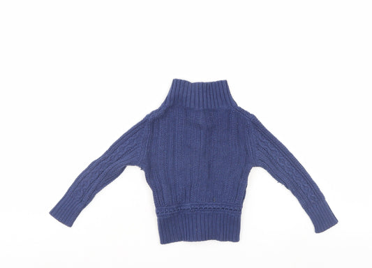 Replay & son Boys Blue Cardigan Jumper Size 6-9 Months