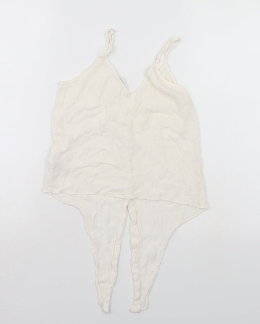 H&M Womens White Basic Blouse Size S