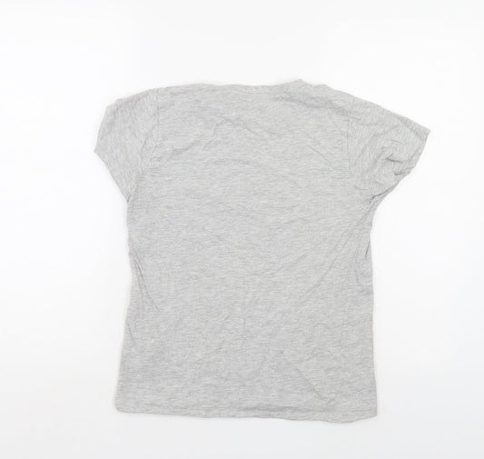 Priark Womens Grey Basic T-Shirt Size 4