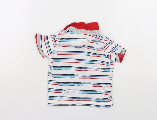 George Boys Multicoloured Striped Pullover Polo Size 3-6 Months