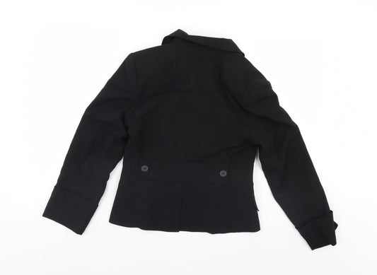 angelo di nepi Womens Black Jacket Suit Jacket Size 12