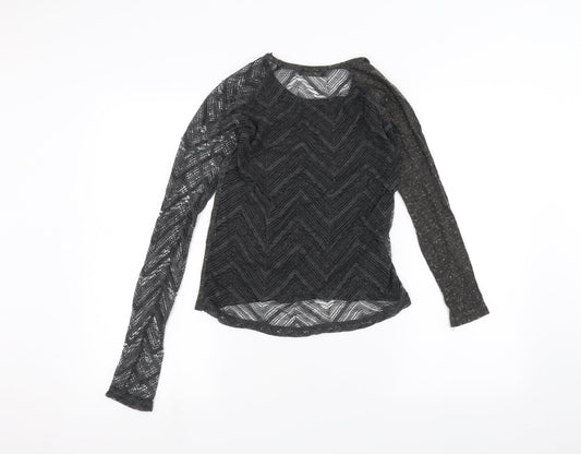 Zara Womens Black Basic T-Shirt Size S