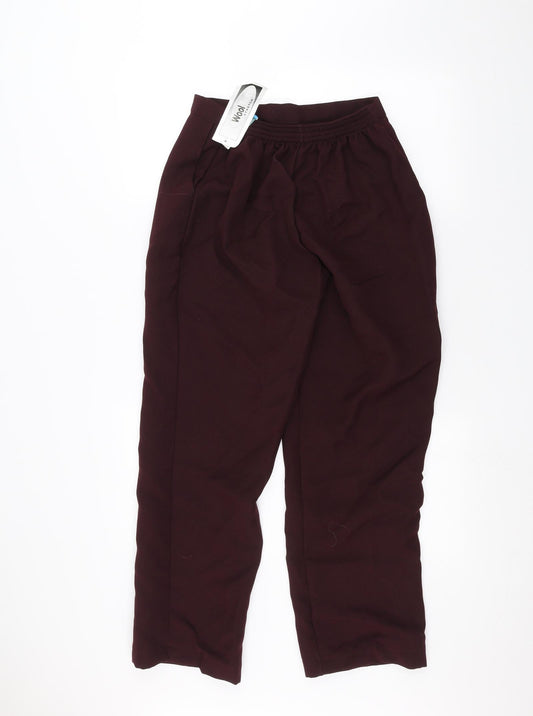 Preworn Womens Red Trousers Size 14 L27 in