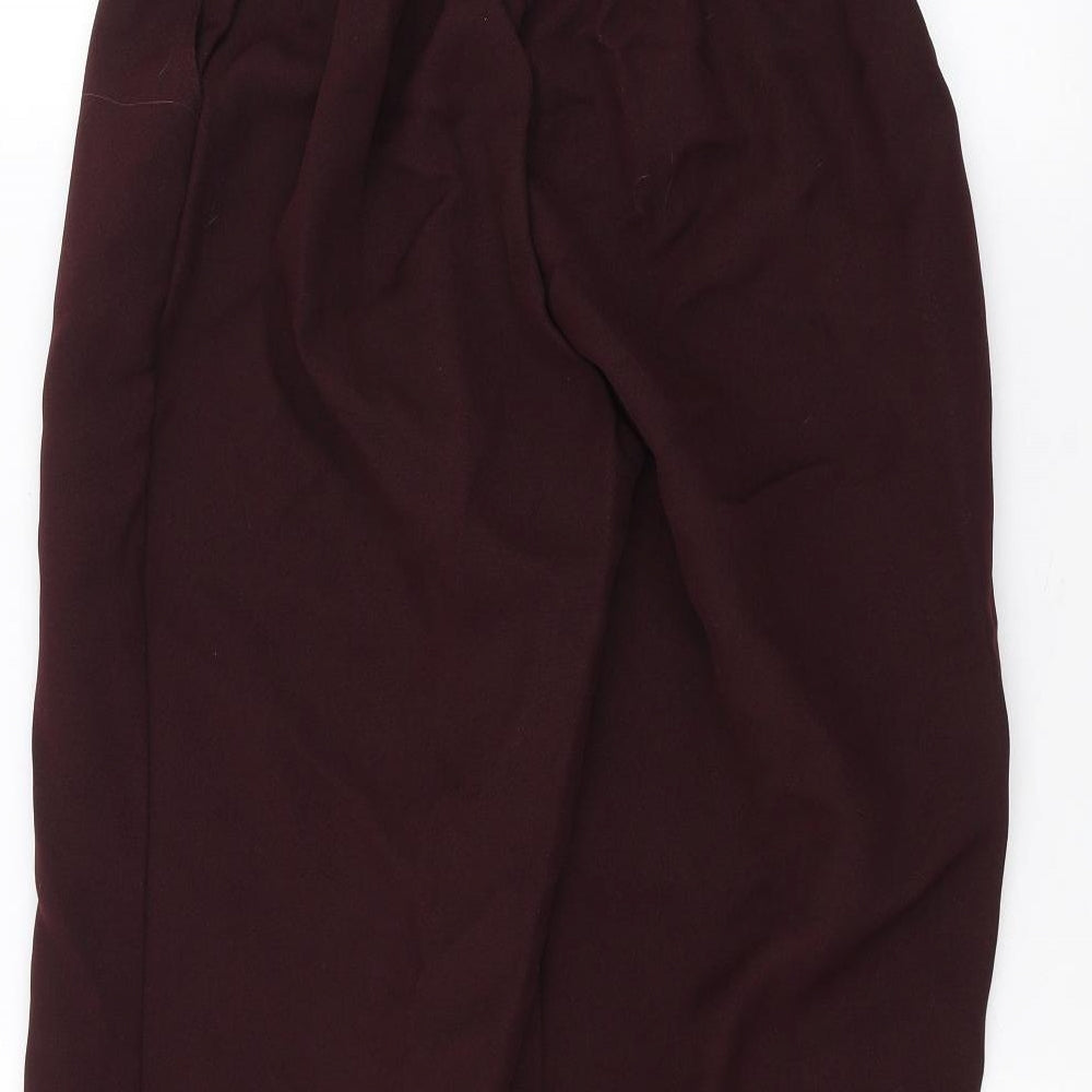 Preworn Womens Red Trousers Size 14 L27 in