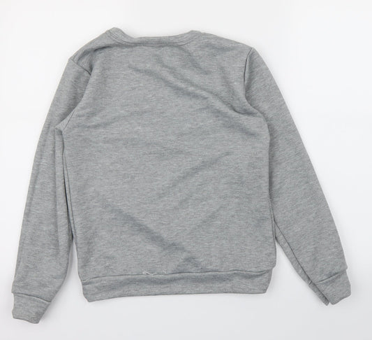 utlaws Boys Grey Pullover Sweatshirt Size 11-12 Years - skull
