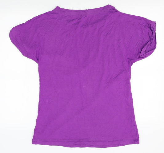NEXT Womens Purple Basic T-Shirt Size 10