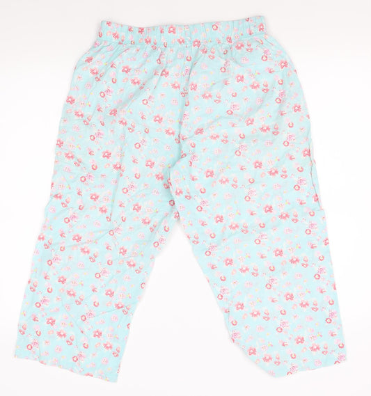 Matalan Womens Blue Floral Pyjama Pants Size 12