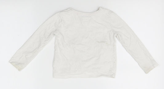 TU Girls White Basic T-Shirt Size 2-3 Years - gardening