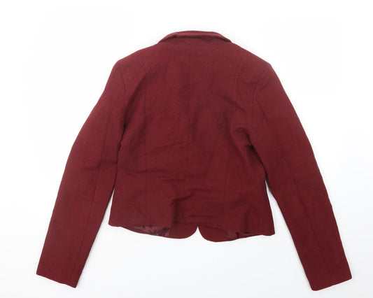 America Today Womens Red Jacket Blazer Size XL