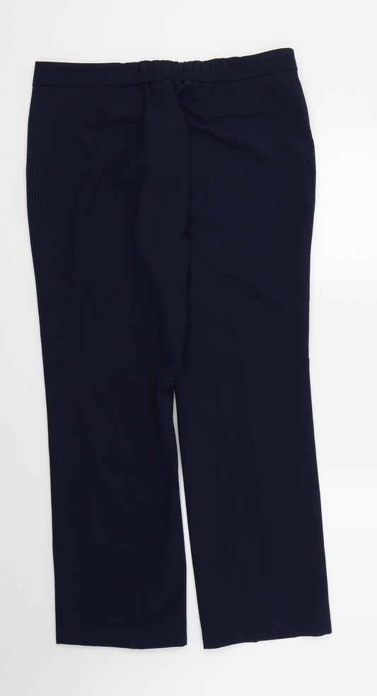 Capsule Womens Blue Trousers Size 16 L28 in