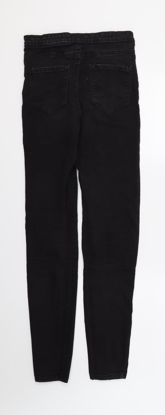 DenimCo Womens Black Denim Skinny Jeans Size 10 L30 in