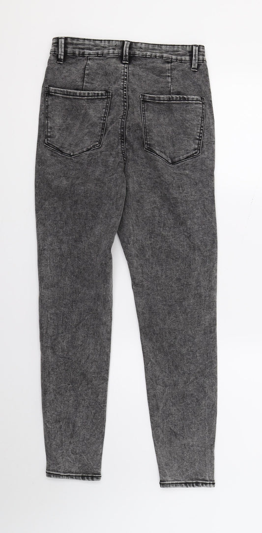DenimCo Womens Grey Denim Skinny Jeans Size 10 L26 in