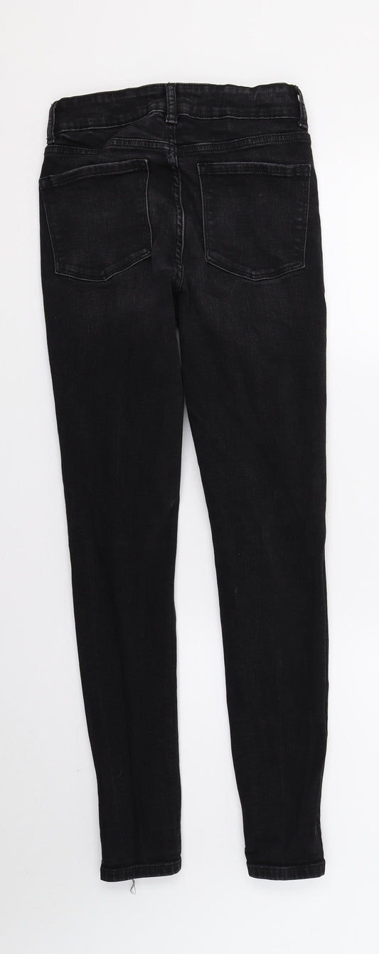 DenimCo Womens Black Denim Skinny Jeans Size 6 L27 in