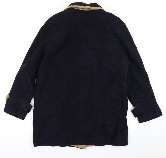 BHS Womens Blue Overcoat Coat Size 16