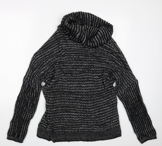 Yessica Womens Black Pullover Jumper One Size