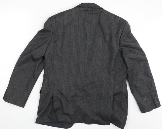 Westbury Mens Grey Check Jacket Suit Jacket Size S