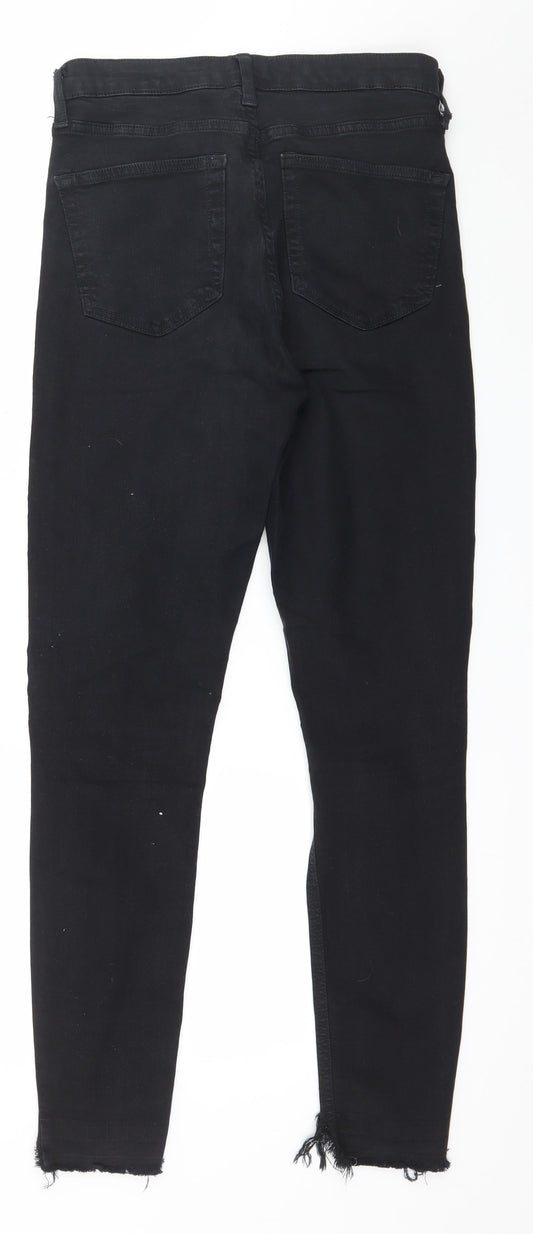 Topshop Womens Black Denim Skinny Jeans Size 28 in L32 in