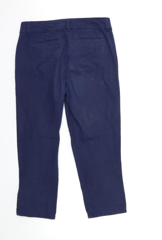 Charter Club Womens Blue Trousers Size 10 L26 in
