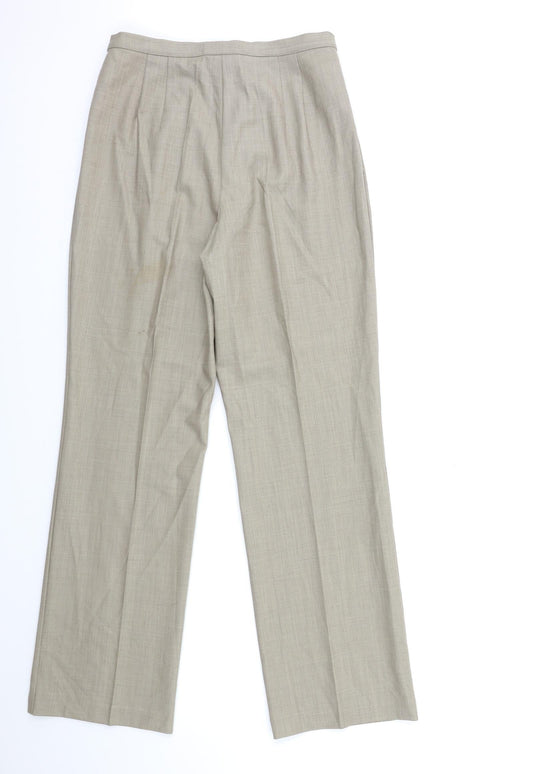J.Taylor Womens Brown Trousers Size 12 L31 in
