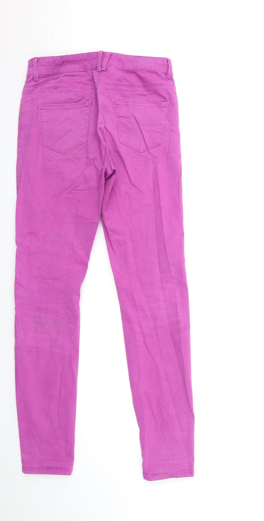 Marks and Spencer Womens Purple Denim Skinny Jeans Size 10 L32 in