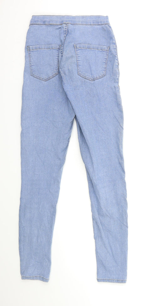 Topshop Womens Blue Denim Skinny Jeans Size 28 in L30 in
