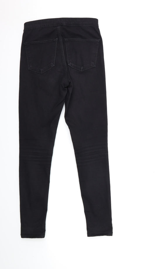Topshop Womens Black Denim Skinny Jeans Size 28 in L32 in