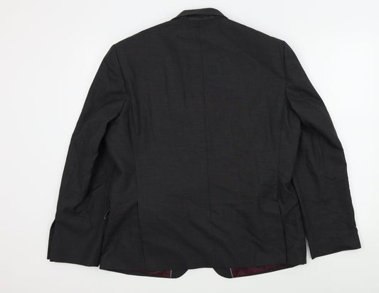 M&S Mens Grey Jacket Suit Jacket Size 42