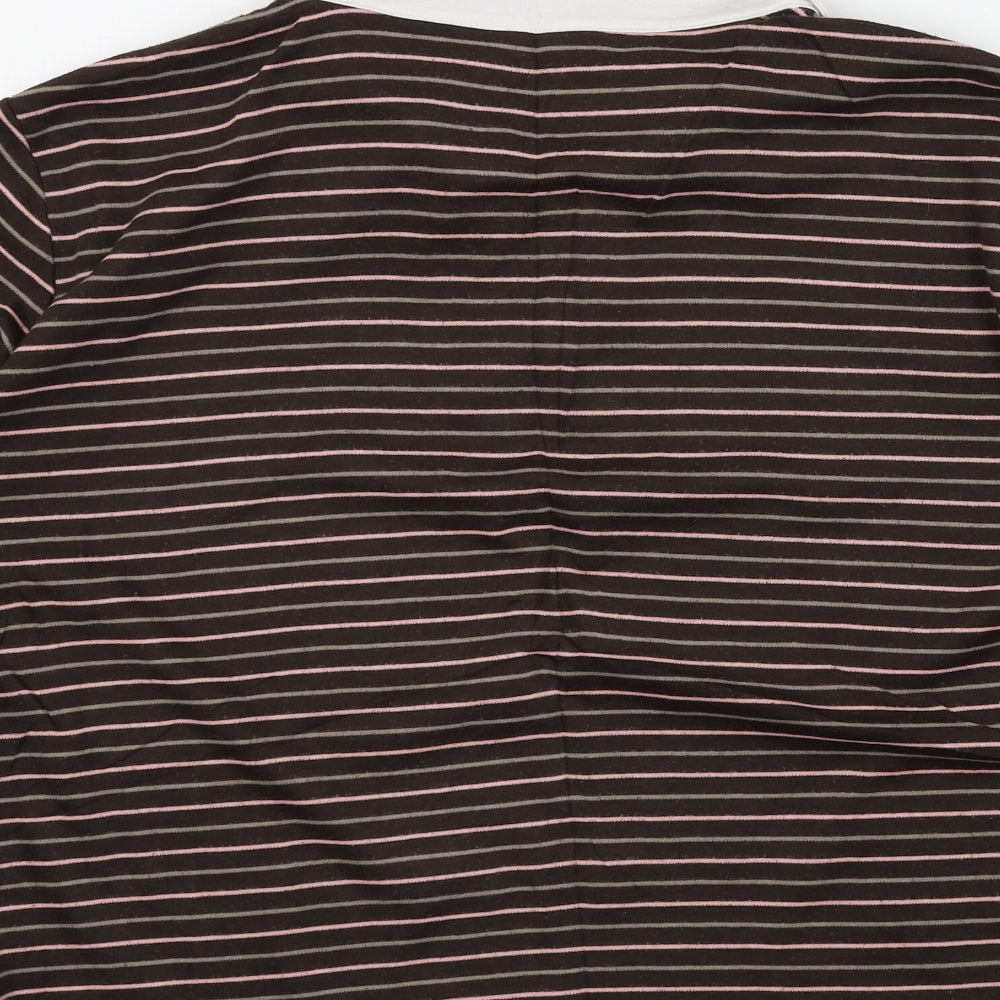 BM casual Womens Brown Striped Pullover Jumper Size L