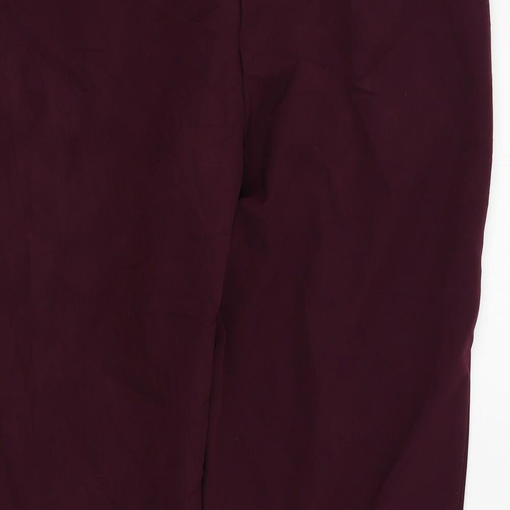 New Look Womens Purple Trousers Size 10 L24 in