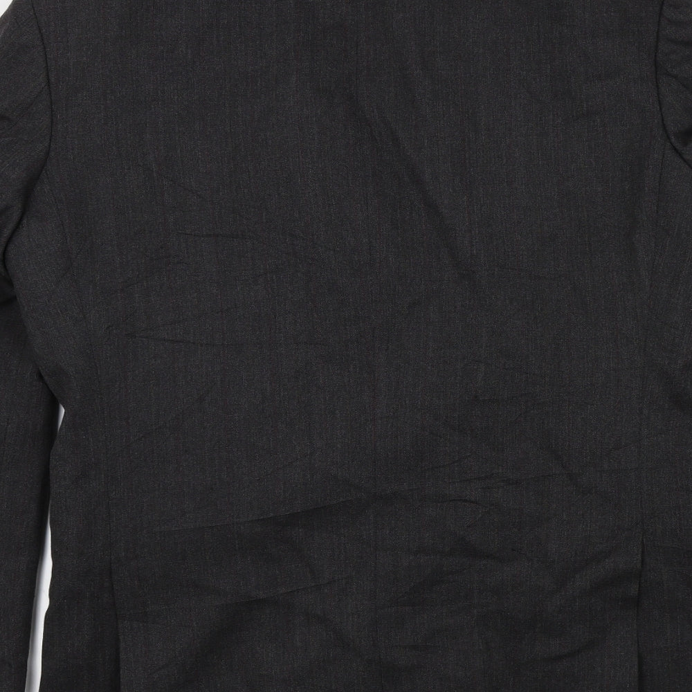 Brand and care label for Canada men’s grey jacket blazer, size 40