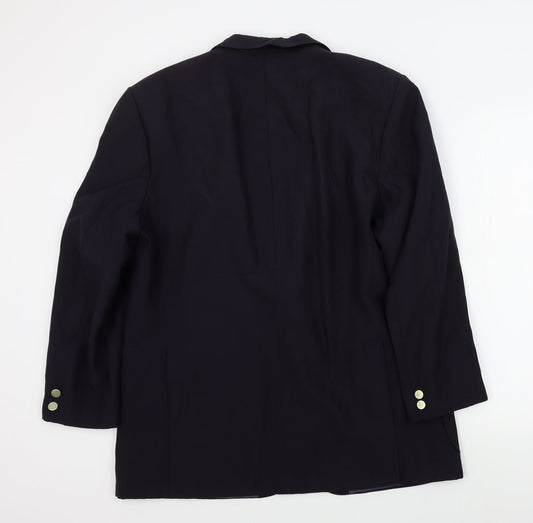 Preworn Mens Blue Jacket Suit Jacket Size 46