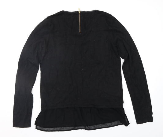 Coast Womens Black Pullover Jumper Size M