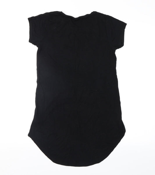 E-vie Girls Black Basic T-Shirt Size 9-10 Years