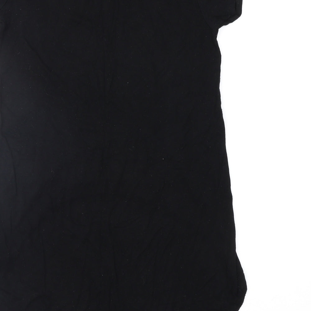 E-vie Girls Black Basic T-Shirt Size 9-10 Years