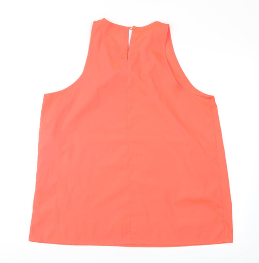 Peacocks Womens Orange Basic Blouse Size 16
