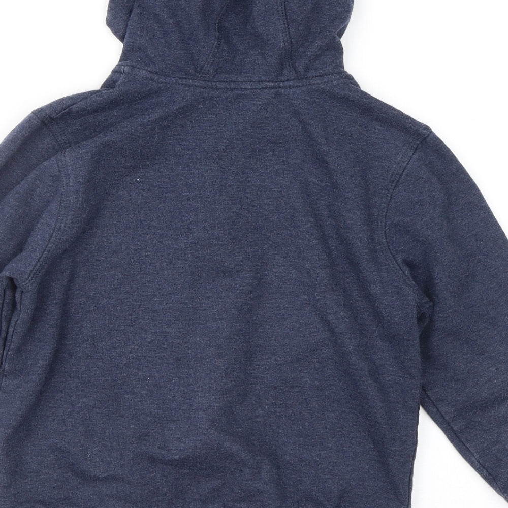 George Boys Blue Full Zip Hoodie Size 5-6 Years