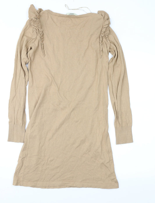 Oasis Womens Brown Jumper Dress Size XS