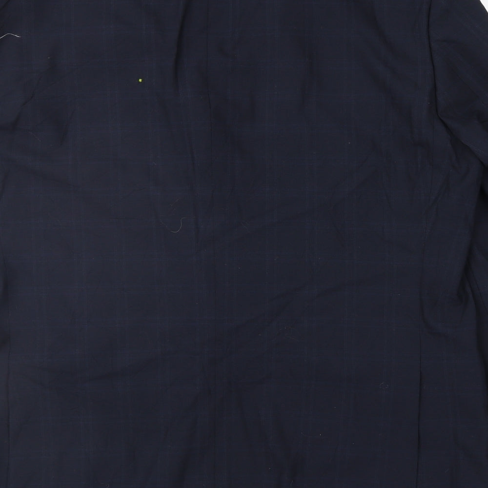 Marks and Spencer Mens Blue Striped Jacket Suit Jacket Size 44