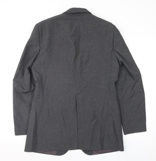 F&F Mens Grey Striped Jacket Suit Jacket Size 38