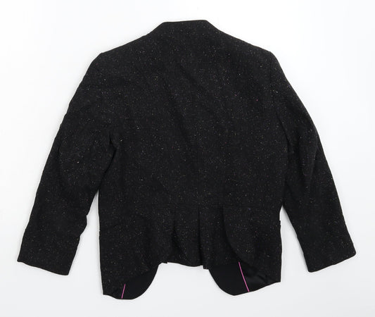 H&M Womens Black Jacket Blazer Size 10
