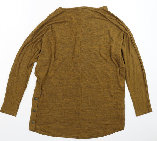 New Look Womens Brown Knit Pullover Jumper Size M - Oversized