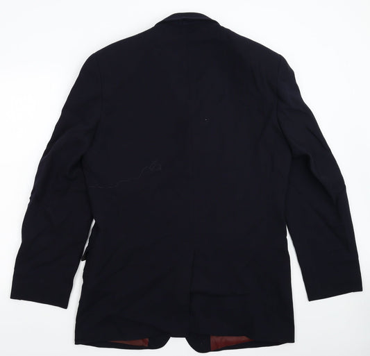 Hyphen Mens Blue Jacket Blazer Size 40