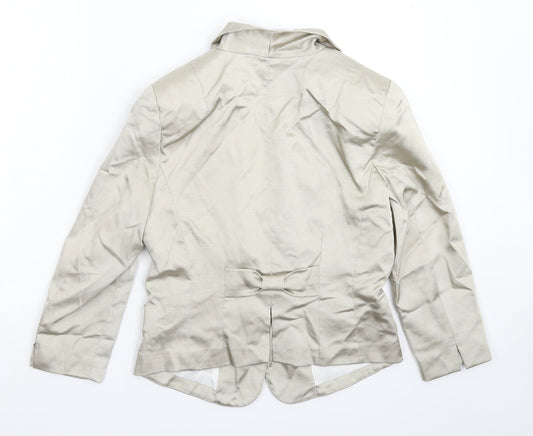 H&M Womens Silver Jacket Blazer Size 14
