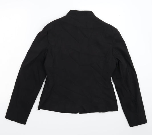 Bay Womens Black Jacket Blazer Size 12