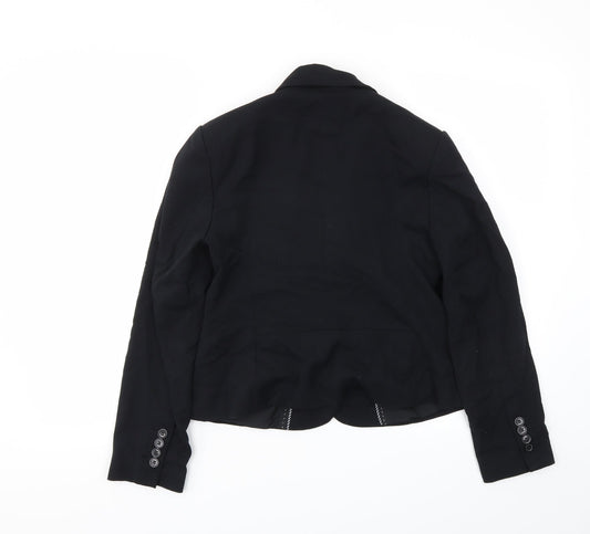 M&S Womens Black Jacket Blazer Size 10