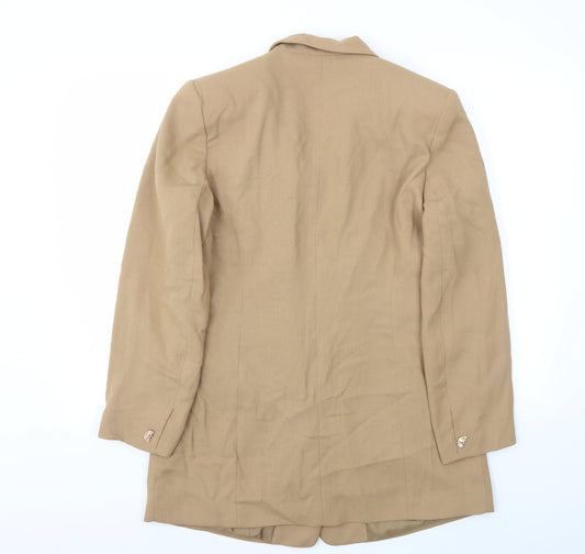 Preworn Womens Beige Jacket Blazer Size 14