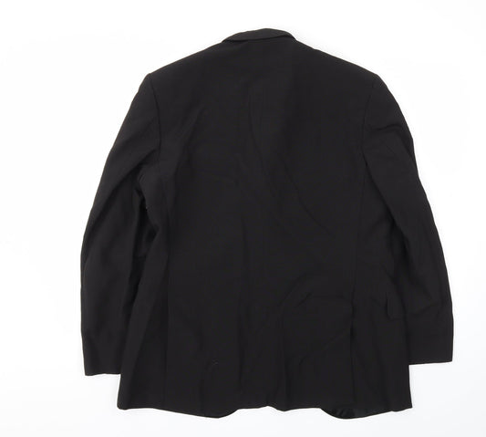 Preworn Mens Black Jacket Blazer Size 40