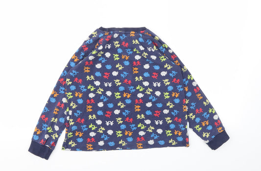 Matalan Boys Blue Animal Print Basic T-Shirt Size 8-9 Years